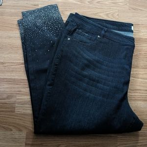 Lane Bryant Mid Rise Super Stretch Skinny Jeans Size 26